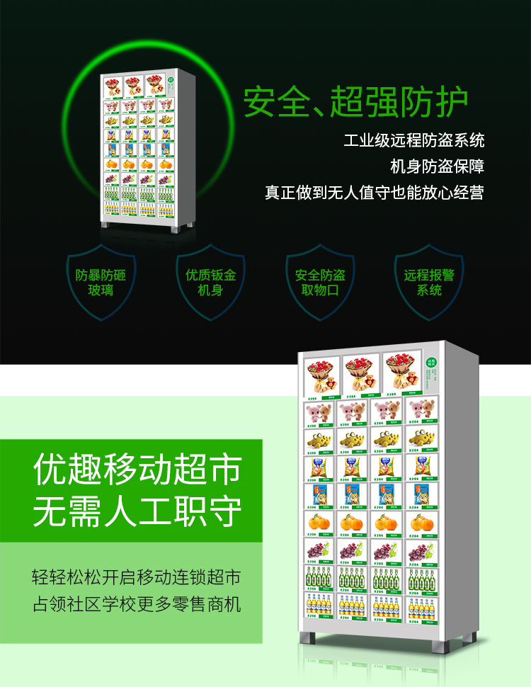 優(yōu)趣生活自動(dòng)售賣機(jī) 35門(mén)副柜 綜合 成人 醫(yī)療機(jī)(圖3)