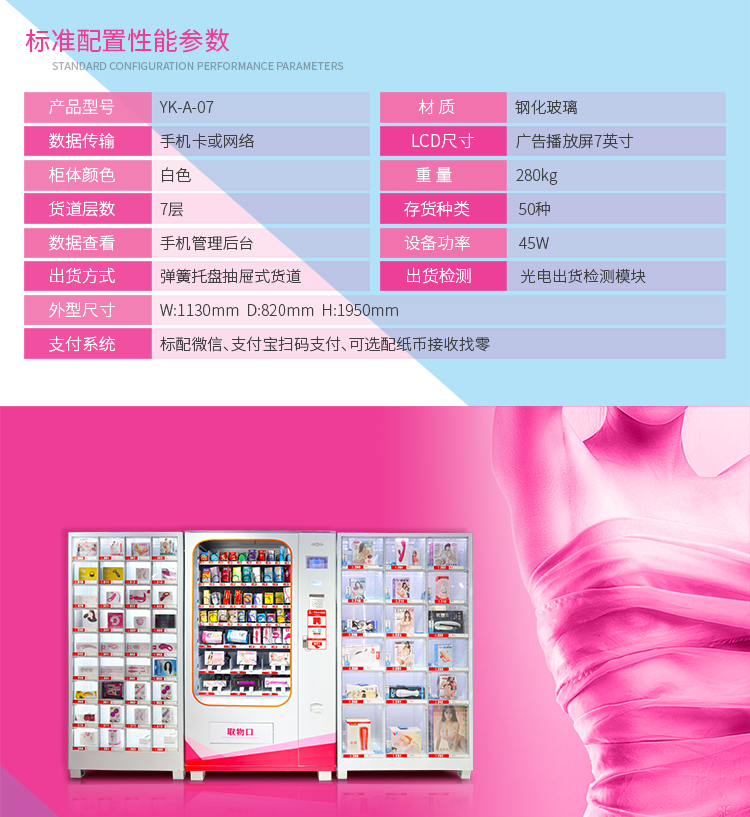 優(yōu)趣生活自動售賣成人用品機(jī) 情趣用品無人新零售(圖4)